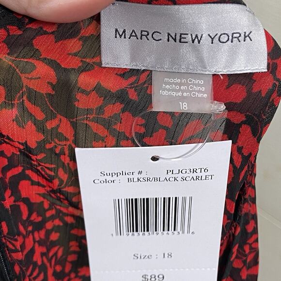 Marc New York Red and Black Maxi Dress - Picture 5 of 8
